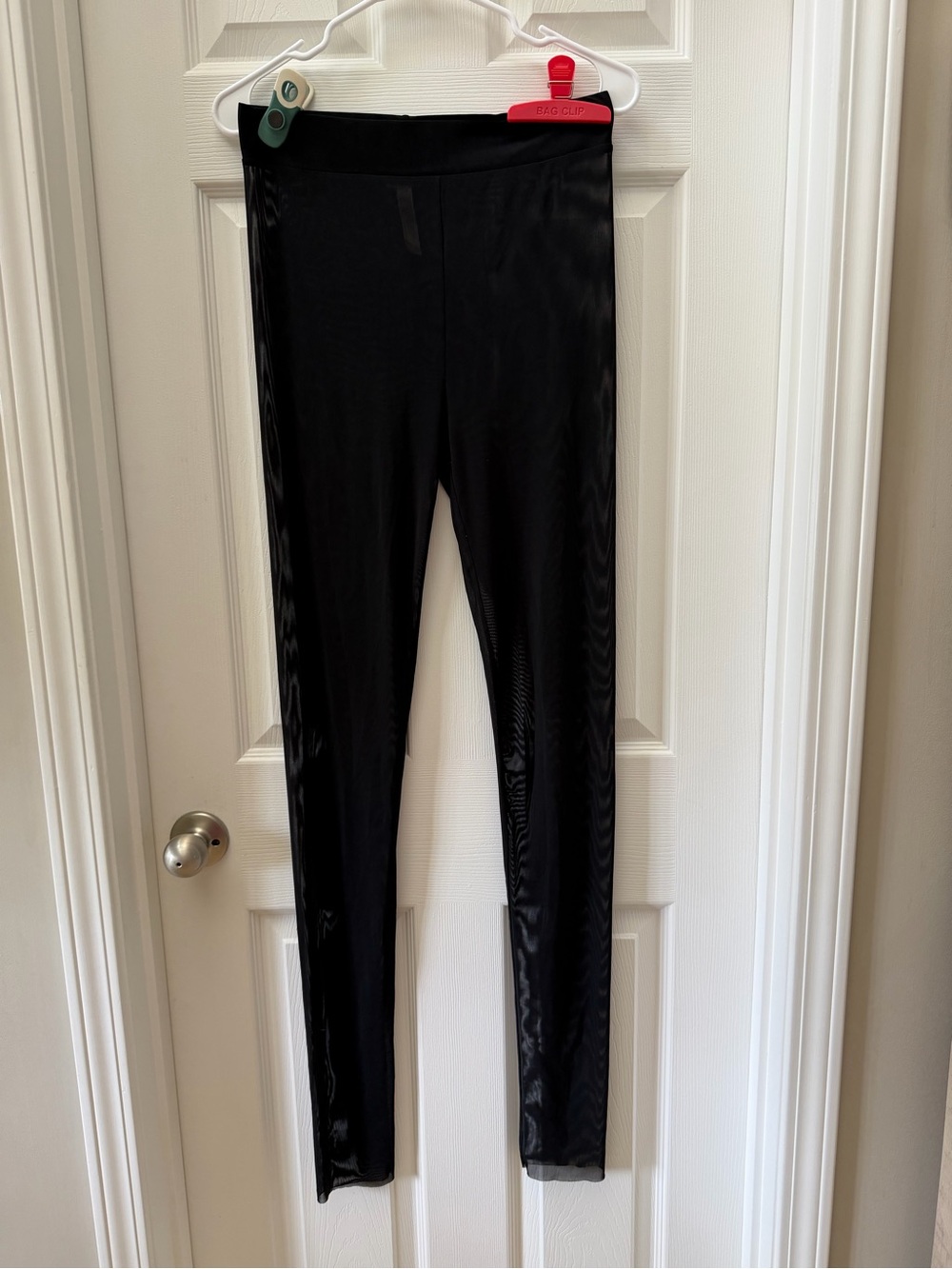 Intimately Free People Black Sheer Mesh Leggings Size Medium
